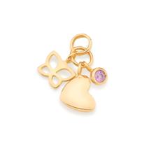 Pingente penca folheado a ouro Cód. 542369 Coleção Paixão em Transformar