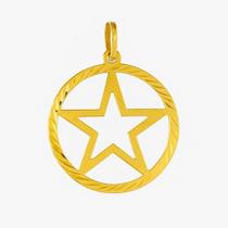 Pingente Pentagrama Ouro 18k - 0.78 Pingente Pentagrama Ouro 18k - 0.78