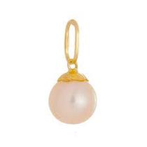 Pingente Pérola 7 mm Ouro 18 Kilates 0.80 Grama