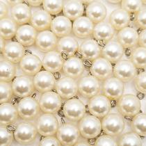 Pingente Perola Creme 10mm 50pçs Abs Perolada Bijuterias 40g Pingente Perola Creme 10mm 50pçs Abs Perolada Bijuterias 40g