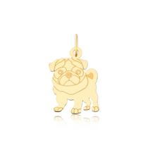 Pingente Pet Dog Pug Cachorro Ouro Puro 10k Pm09 Pingente Pet Dog Pug Cachorro Ouro Puro 10k Pm09