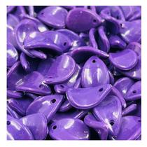 Pingente Pétala Leitosa Roxo 14x11mm 100pçs 20g Bijuteria