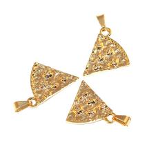 Pingente Pizza Best Friends Amigas Amizade Folheado 18k