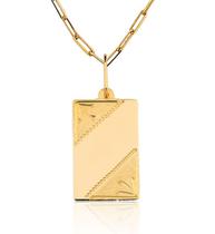 Pingente Placa Nome Ouro 10k P17 Pingente Placa Nome Ouro 10k P17