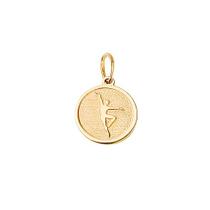 Pingente Placa O Solista Em Ouro 18K