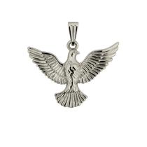 Pingente Pomba Espírito Santo 2,5 cm Metal Niquelado Pingente Pomba Espírito Santo 2,5 cm Metal Niquelado