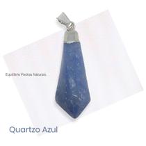 Pingente Ponta Pedra Natural Quartzo Azul - Relaxamento