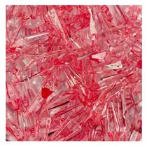 Pingente Ponteira Rosa 20x5mm 50pçs Diamante Artesanato Acrílico 25g