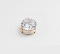 Pingente Ponto De Luz com Cacharia em Ouro 18k Amarelo - VARIADOS TAMANHOS