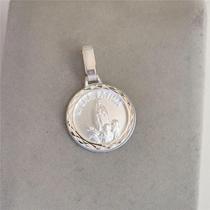 Pingente prata 925 medalha nossa senhora de fátima redonda Pingente prata 925 medalha nossa senhora de fátima redonda