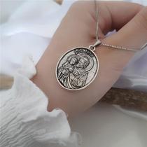 Pingente prata 925 medalha são josé 3 cm