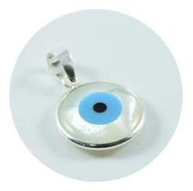 Pingente Prata 925 Olho Grego Madre 12mm - P. Vecchio Joias Pingente Prata 925 Olho Grego Madre 12mm - P. Vecchio Joias
