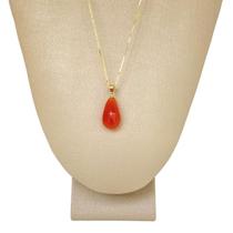 Pingente Prata 950 + Ouro Cornalina - Legítima P. Vecchio Pingente Prata 950 + Ouro Cornalina - Legítima P. Vecchio