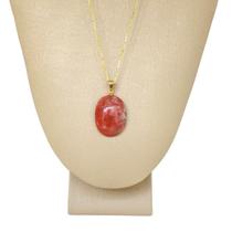 Pingente Prata 950 + Ouro Pedra Da Lua - Original P. Vecchio