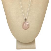 Pingente Prata 950 Quarto Rosa Oval Legítima - P. Vecchio Pingente Prata 950 Quarto Rosa Oval Legítima - P. Vecchio