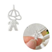 Pingente prata filho menino cravejado banhado sem corrente Pingente prata filho menino cravejado banhado sem corrente