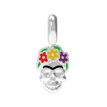 Pingente Prata Link Caveira Frida