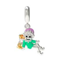 Pingente Prata Link Duende Aquário