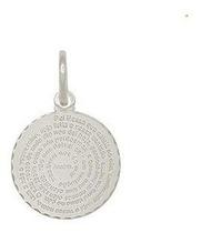 Pingente Prata Maciça Italiana 925 Pai Nosso Pingente Prata Maciça Italiana 925 Pai Nosso