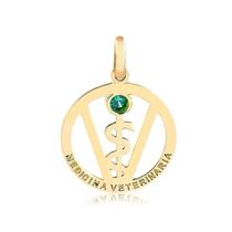 Pingente Profissão - Medicina Veterinária - Em Ouro 18K Pingente Profissão - Medicina Veterinária - Em Ouro 18K
