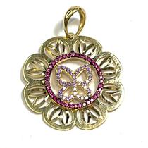 Pingente Purple Butterfly, joia em ouro 18k