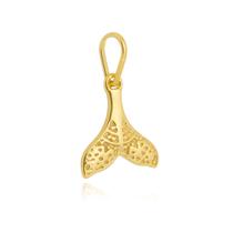 Pingente Rabo de Sereia Detalhado de Semijóia