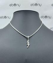 Pingente raio iansã cravejado micro zircônia banhado rhod