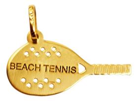 Pingente Raquete Bech Tennis Ouro 18k Pingente Raquete Bech Tennis Ouro 18k