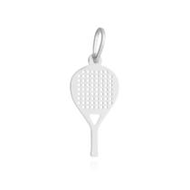 Pingente Raquete de Padel em Prata 925 Berloque Esporte Personalidade Pingente Raquete de Padel em Prata 925 Berloque Esporte Personalidade