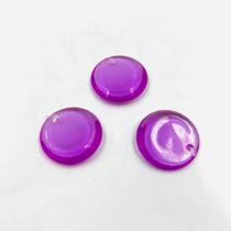 Pingente Redondo 18mm 10pçs Rosa Artesanato Bijuteria 10g Pingente Redondo 18mm 10pçs Rosa Artesanato Bijuteria 10g