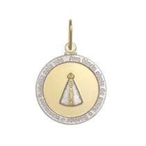 Pingente Redondo Nossa Senhora Aparecida Oração E Ródio Pingente Redondo Nossa Senhora Aparecida Oração E Ródio