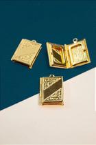 Pingente Relicário 15x19mm em Ouro 18k - 1 Unidade