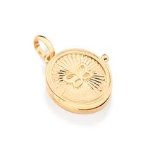 Pingente Relicário Folheado A Ouro Borboleta Rommanel 542444