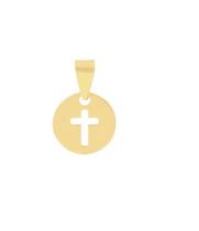 Pingente Religioso Cruz Peso 1.45 Gramas 15 mm Ouro18 K Pingente Religioso Cruz Peso 1.45 Gramas 15 mm Ouro18 K