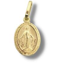 Pingente Religioso Medalha Nossa Senhora Das Graças Ouro 18k P227