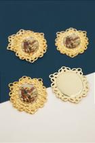 Pingente Religioso São Miguel com Resina - 01 Unidade