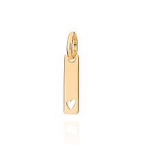 Pingente retangular folheado a ouro 542698 Rommanel Pingente retangular folheado a ouro 542698 Rommanel