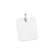 Pingente Retangular Personalizável Prata 925 Rommanel 840321 Cor:Prata