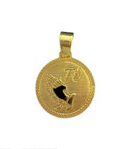 Pingente rezando fé g - banhado a ouro 18k Pingente rezando fé g - banhado a ouro 18k