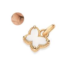 Pingente Rommanel borboleta acrilico banhado elegante 542936
