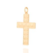 Pingente rommanel cruz banhado a ouro 18k
