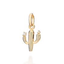 Pingente rommanel feminino banhado ouro 18k cacto mandacaru 542947 Pingente rommanel feminino banhado ouro 18k cacto mandacaru 542947