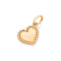 Pingente rommanel feminino banhado ouro 18k coraçao com esferas 542938 Pingente rommanel feminino banhado ouro 18k coraçao com esferas 542938