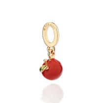 Pingente rommanel feminino banhado ouro 18k maçã 3d 542941