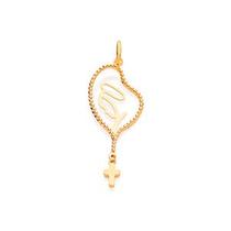 Pingente Rommanel Folheado A Ouro Formato De Terço 541028 Pingente Rommanel Folheado A Ouro Formato De Terço 541028