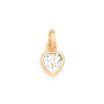 Pingente Rommanel Folheado Ouro Solitário Coração Com Zirconia 540166 Pingente Rommanel Folheado Ouro Solitário Coração Com Zirconia 540166
