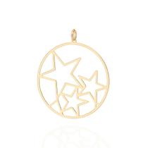 Pingente Rommanel Maxi pingente estrelas folheado a ouro 542623 Pingente Rommanel Maxi pingente estrelas folheado a ouro 542623