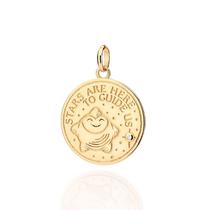 Pingente Rommanel Medalha Estrela Folheado a ouro 542795