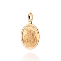 Pingente Rommanel Medalha Mãe Rainha Folheado Ouro 542779