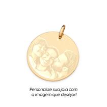 Pingente rommanel unissex banhado ouro 18k redondo personalizável foto 542773 Pingente rommanel unissex banhado ouro 18k redondo personalizável foto 542773